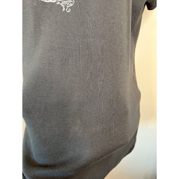 Harley Davidson Metallic Graphic Charlotte NC Grey Tee Shirt Size XL - Picture 4 of 13